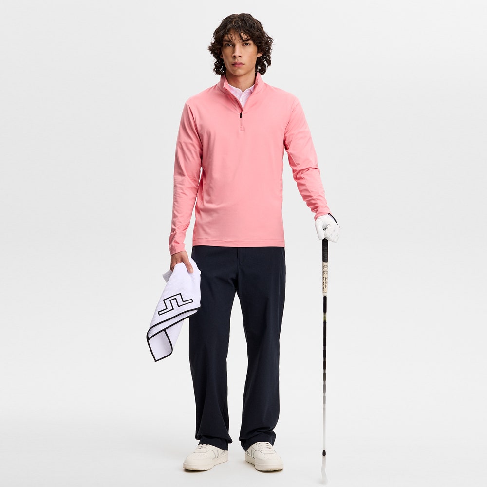 J.Lindeberg Golf Pullover - Tour Tech QZ - Flamingo Plume SS26