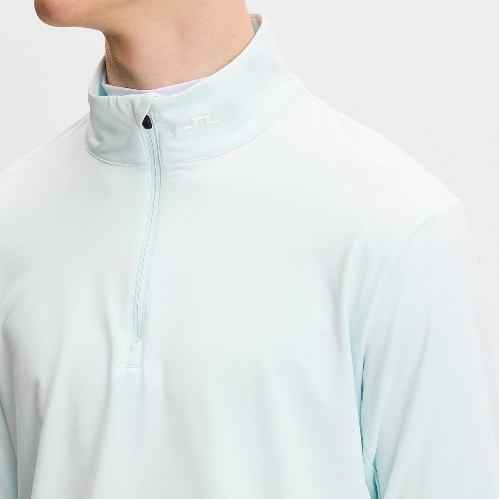 J.Lindeberg Golf Pullover - Tour Tech QZ - Sky Light SS26