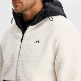 J.Lindeberg Golf Pullover - Varek Fleece Hoodie - Tofu AW26