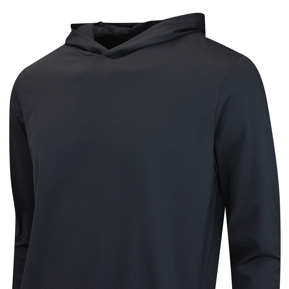 J.Lindeberg Golf Pullover - Vent Hoodie - Black AW26