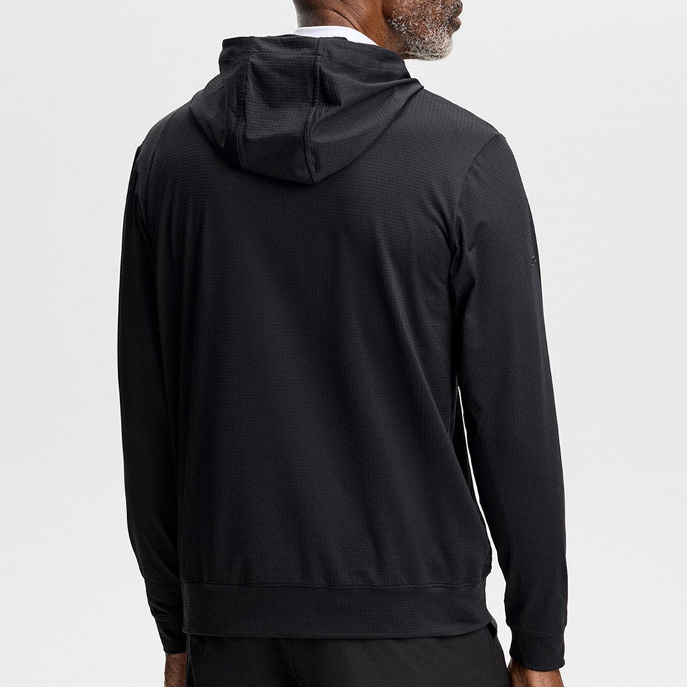 J.Lindeberg Golf Pullover - Vent Hoodie - Black AW26