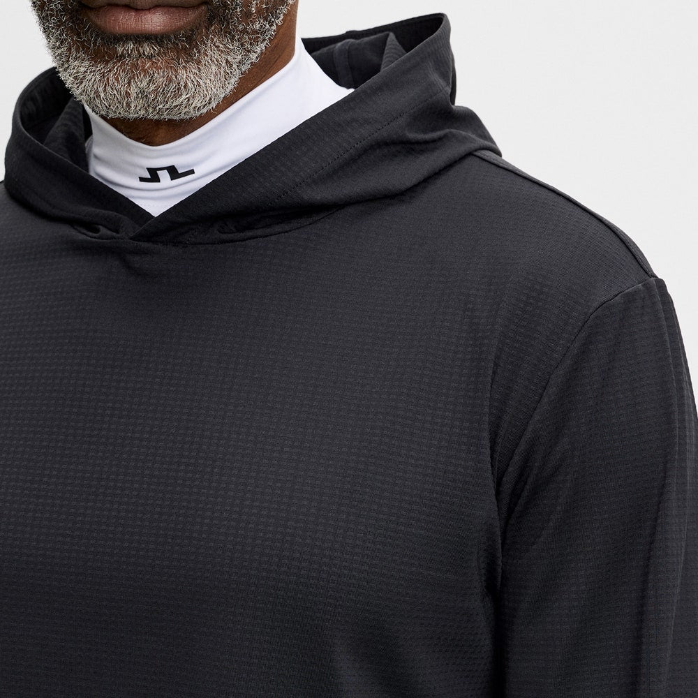 J.Lindeberg Golf Pullover - Vent Hoodie - Black AW26