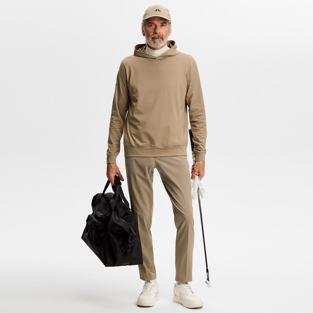 J.Lindeberg Golf Pullover - Vent Hoodie - Brindle AW26