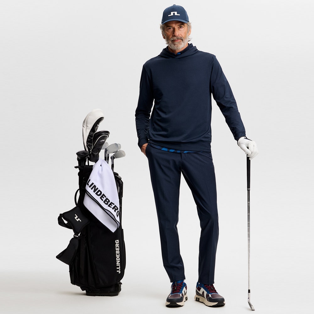 J.Lindeberg Golf Pullover - Vent Hoodie - JL Navy AW26