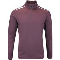 J.Lindeberg Golf Pullover - Vinnie QZ Mid - Huckleberry AW25