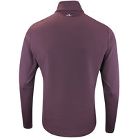 J.Lindeberg Golf Pullover - Vinnie QZ Mid - Huckleberry AW25