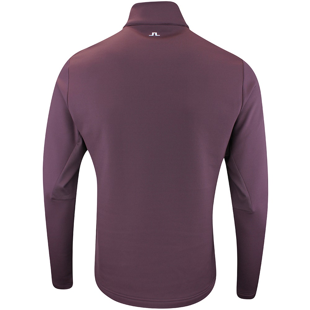 J.Lindeberg Golf Pullover - Vinnie QZ Mid - Huckleberry AW25