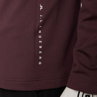 J.Lindeberg Golf Pullover - Vinnie QZ Mid - Huckleberry AW25