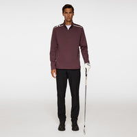 J.Lindeberg Golf Pullover - Vinnie QZ Mid - Huckleberry AW25