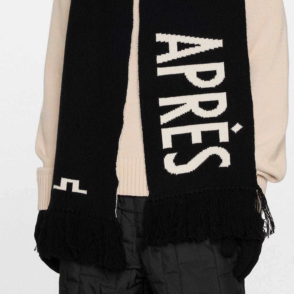 J.Lindeberg Golf Scarf - Jasper Après Golf - Black PS26