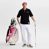 J.Lindeberg Golf Shirt - 30Y Jesper Retro Relaxed Fit - Black SH26
