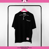 J.Lindeberg Golf Shirt - 30Y Jesper Retro Relaxed Fit - Black SH26