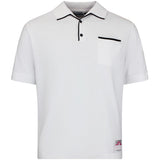 J.Lindeberg Golf Shirt - 30Y Jesper Retro Relaxed Fit - White SH26
