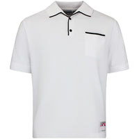 J.Lindeberg Golf Shirt - 30Y Jesper Retro Relaxed Fit - White SH26