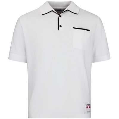 J.Lindeberg Golf Shirt - 30Y Jesper Retro Relaxed Fit - White SH26