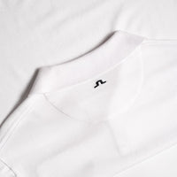 J.Lindeberg Golf Shirt - 30Y Jesper Retro Relaxed Fit - White SH26