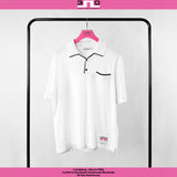J.Lindeberg Golf Shirt - 30Y Jesper Retro Relaxed Fit - White SH26