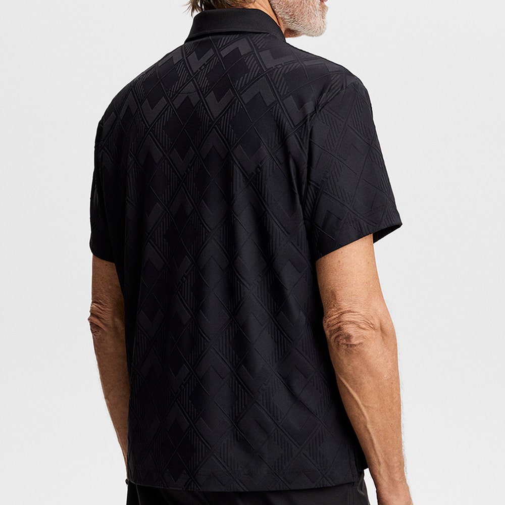 J.Lindeberg Golf Shirt - 30Y Matt Relaxed Fit - Black SH26