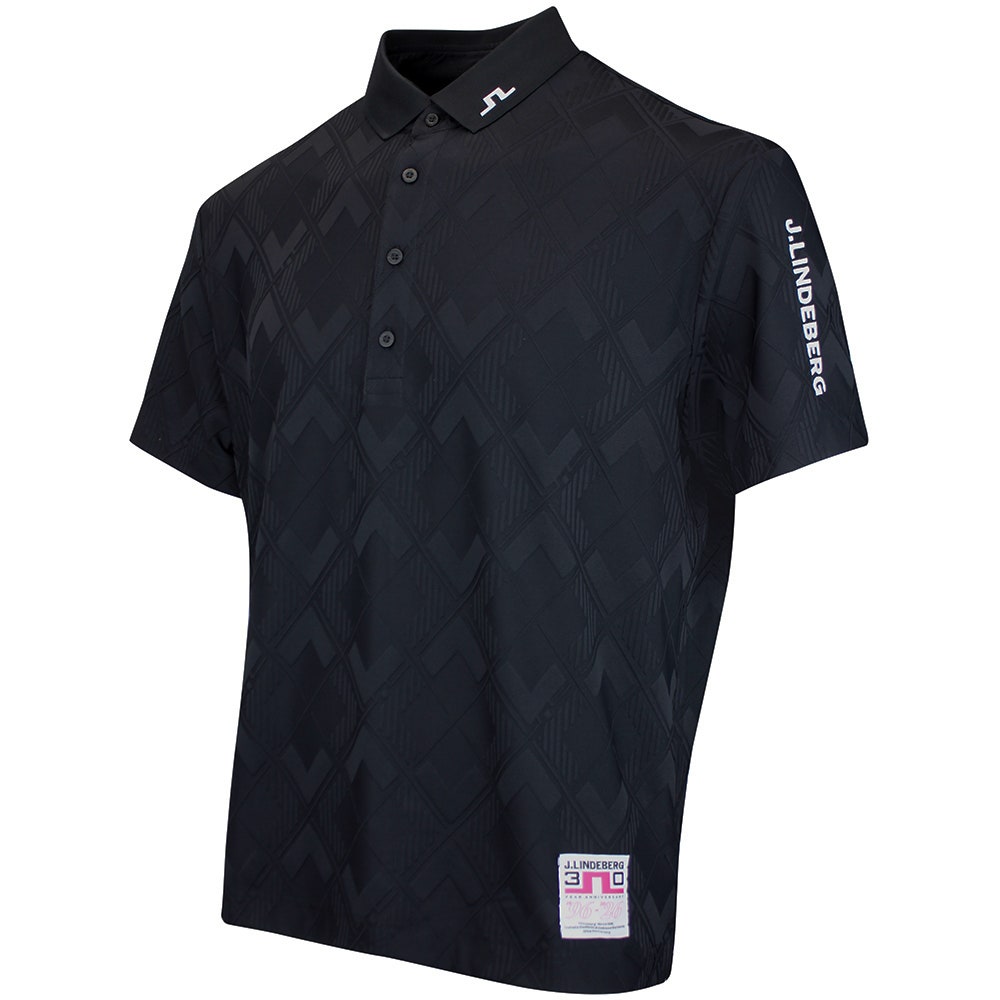 J.Lindeberg Golf Shirt - 30Y Matt Relaxed Fit - Black SH26