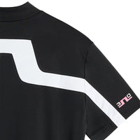 J.Lindeberg Golf Shirt - 30Y Rory KV Mock Neck Reg. Fit - Black SH26