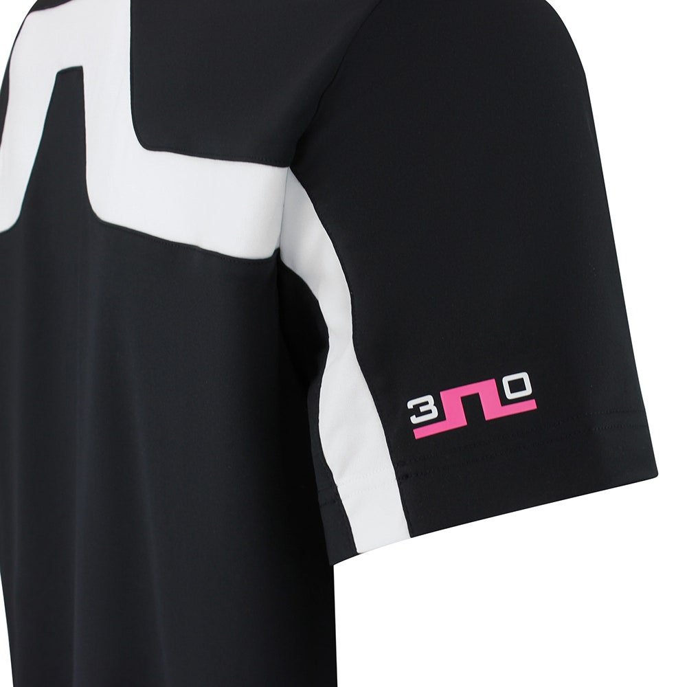 J.Lindeberg Golf Shirt - 30Y Rory KV Mock Neck Reg. Fit - Black SH26