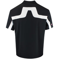 J.Lindeberg Golf Shirt - 30Y Rory KV Mock Neck Reg. Fit - Black SH26