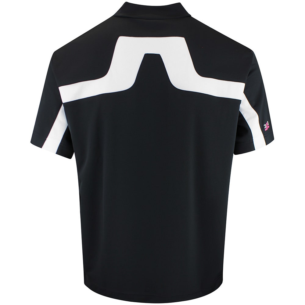 J.Lindeberg Golf Shirt - 30Y Rory KV Mock Neck Reg. Fit - Black SH26