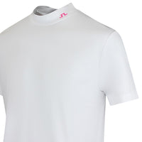 J.Lindeberg Golf Shirt - 30Y Rory KV Mock Neck Reg. Fit - White SH26