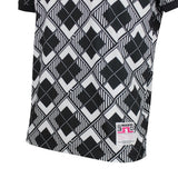 J.Lindeberg Golf Shirt - 30Y Tour Tech Argyle Regular Fit - Black SH26