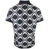 J.Lindeberg Golf Shirt - 30Y Tour Tech Argyle Regular Fit - Black SH26