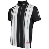 J.Lindeberg Golf Shirt - 30Y Tour Tech Stripe Regular Fit - Black SH26