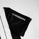 J.Lindeberg Golf Shirt - 30Y Tour Tech Stripe Regular Fit - Black SH26