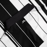 J.Lindeberg Golf Shirt - 30Y Tour Tech Stripe Regular Fit - Black SH26