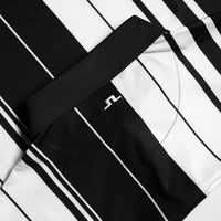 J.Lindeberg Golf Shirt - 30Y Tour Tech Stripe Regular Fit - Black SH26