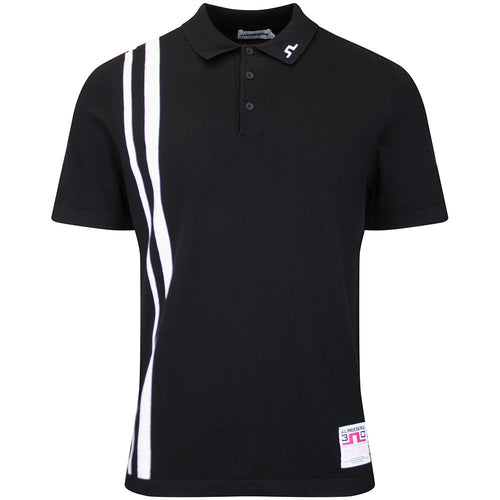 J.Lindeberg Golf Shirt - 30Y Wallis Knit Regular Fit - Black SH26