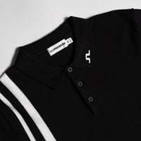 J.Lindeberg Golf Shirt - 30Y Wallis Knit Regular Fit - Black SH26