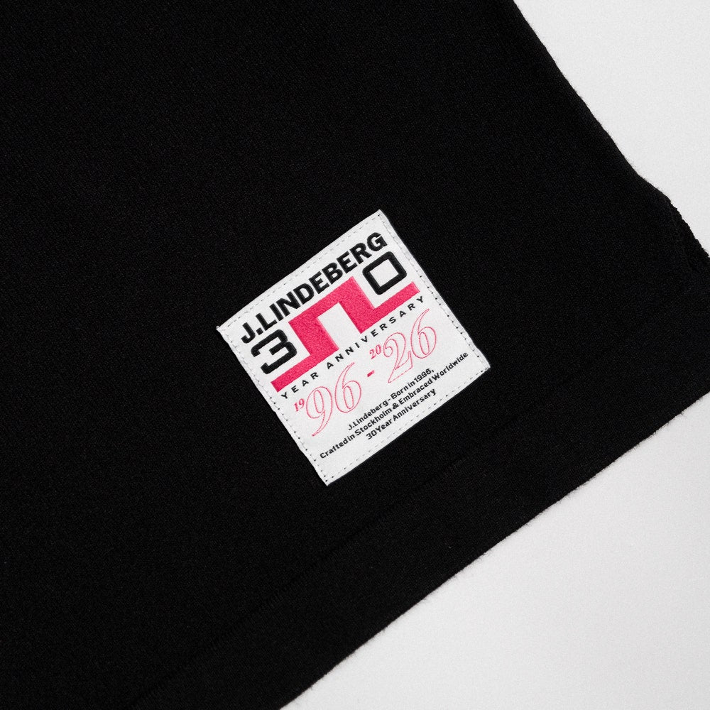 J.Lindeberg Golf Shirt - 30Y Wallis Knit Regular Fit - Black SH26