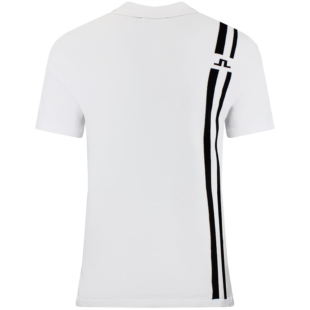 J.Lindeberg Golf Shirt - 30Y Wallis Knit Regular Fit - White SH26