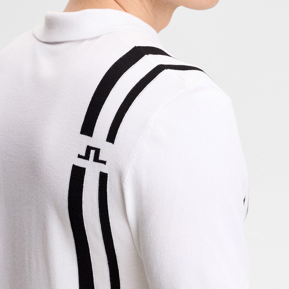 J.Lindeberg Golf Shirt - 30Y Wallis Knit Regular Fit - White SH26