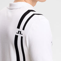 J.Lindeberg Golf Shirt - 30Y Wallis Knit Regular Fit - White SH26