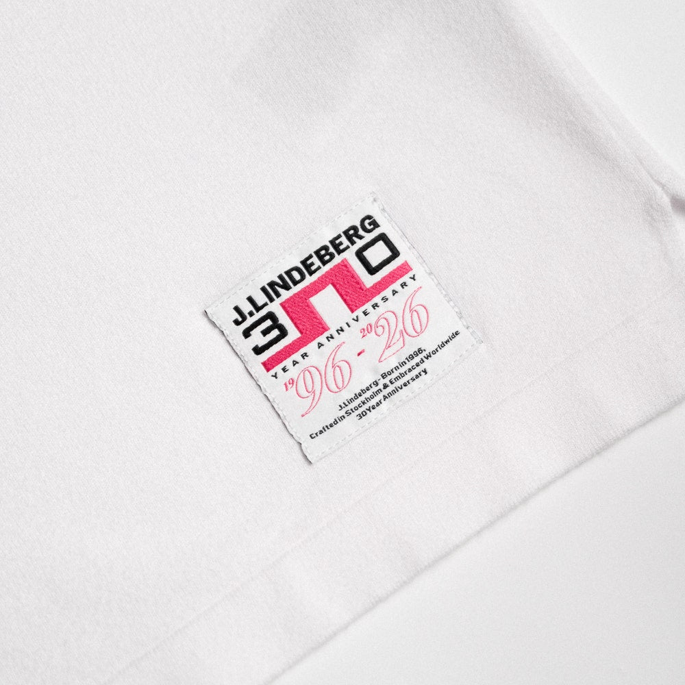 J.Lindeberg Golf Shirt - 30Y Wallis Knit Regular Fit - White SH26