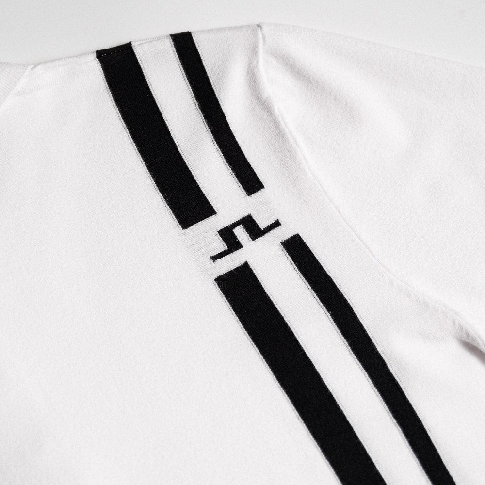 J.Lindeberg Golf Shirt - 30Y Wallis Knit Regular Fit - White SH26
