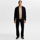 J.Lindeberg Golf Shirt - Ben Stripe Knit Regular Fit - Kelp SH26
