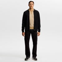 J.Lindeberg Golf Shirt - Ben Stripe Knit Regular Fit - Kelp SH26