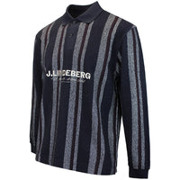 J.Lindeberg Golf Shirt - Bergman LS Sweater Polo - JL Navy AW26