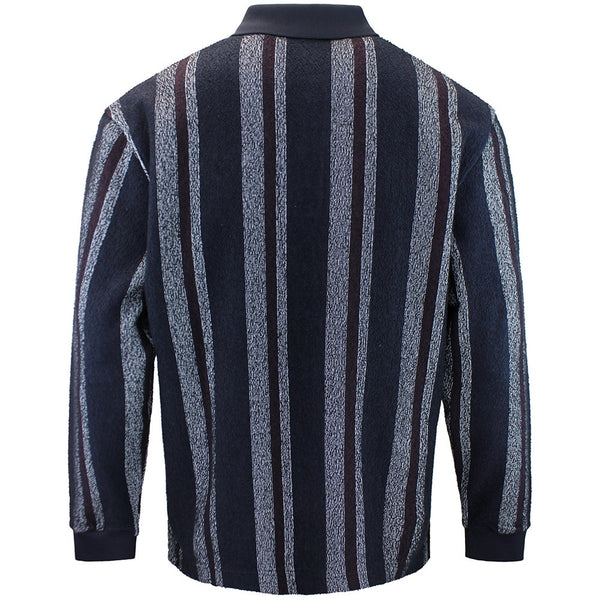 J.Lindeberg Golf Shirt - Bergman LS Sweater Polo - JL Navy AW26