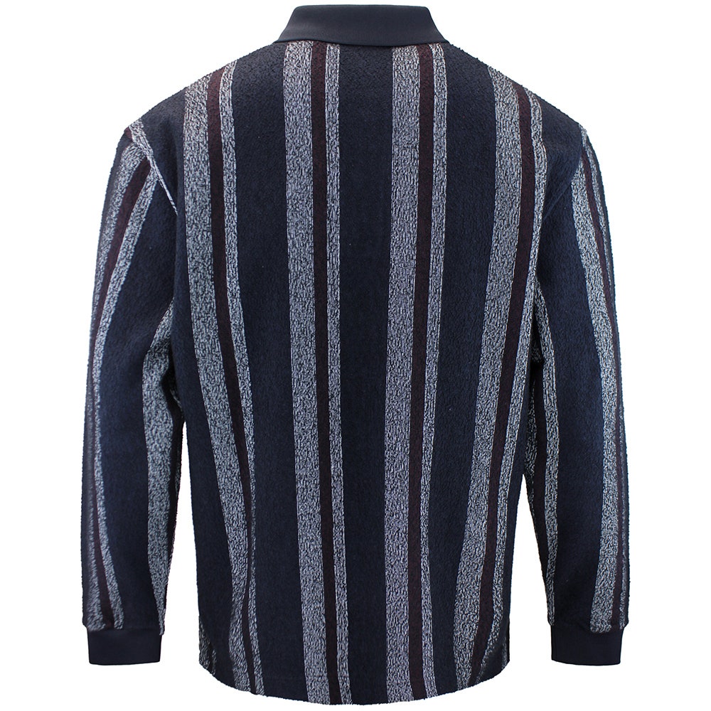 J.Lindeberg Golf Shirt - Bergman LS Sweater Polo - JL Navy AW26