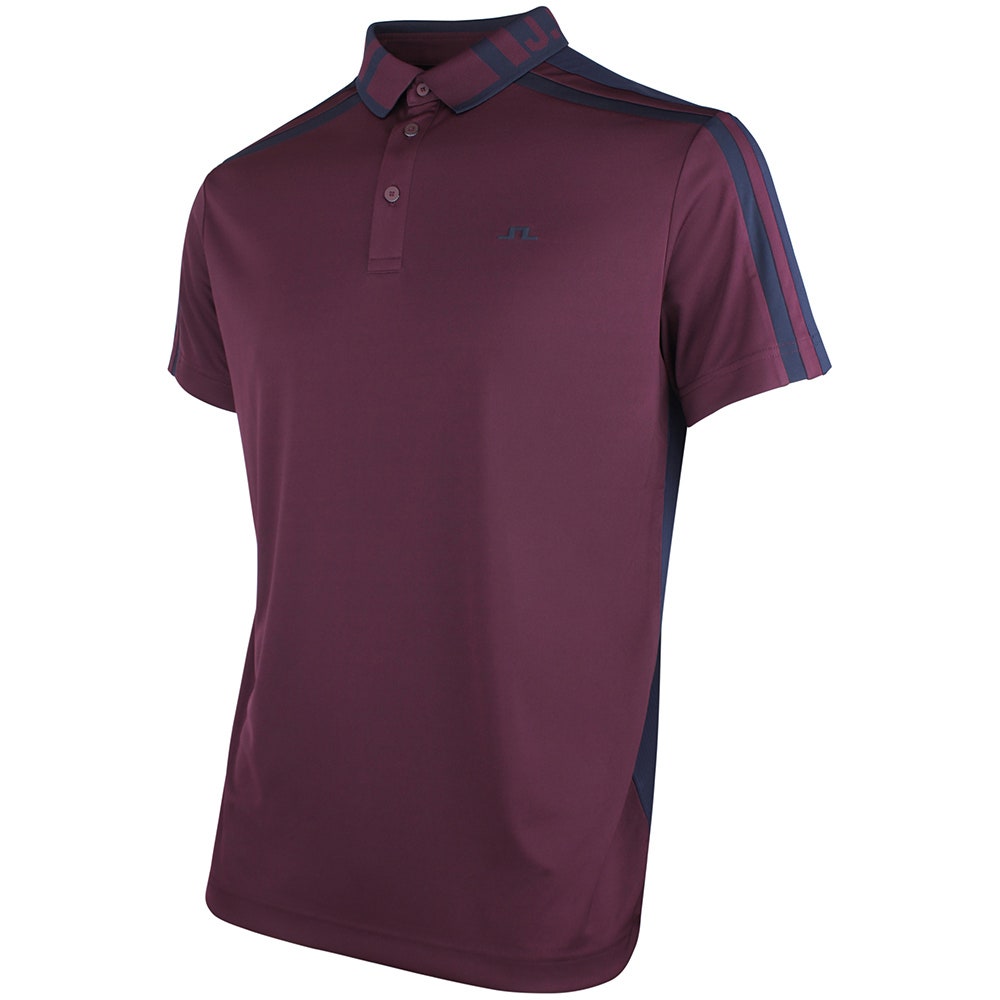 J.Lindeberg Golf Shirt - Bo Reg. Fit Polo - Winetasting AW26
