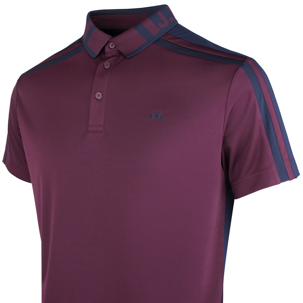 J.Lindeberg Golf Shirt - Bo Reg. Fit Polo - Winetasting AW26