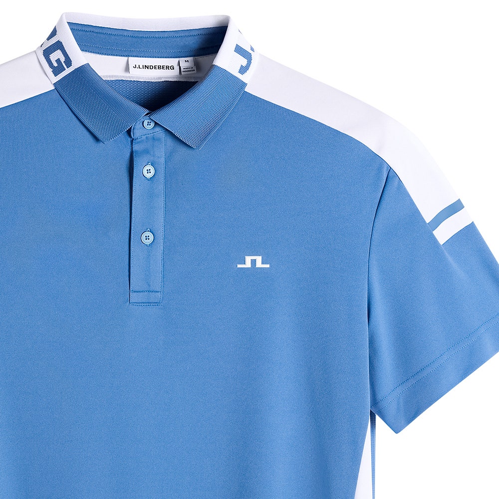 J.Lindeberg Golf Shirt - Bo Regular Fit - Federal Blue SS26